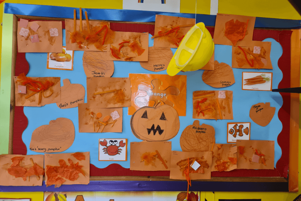 Pumpkin painting, orange painting